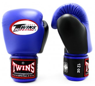 Боксерские перчатки Twins Special (BGVL-3-2T blue/black)